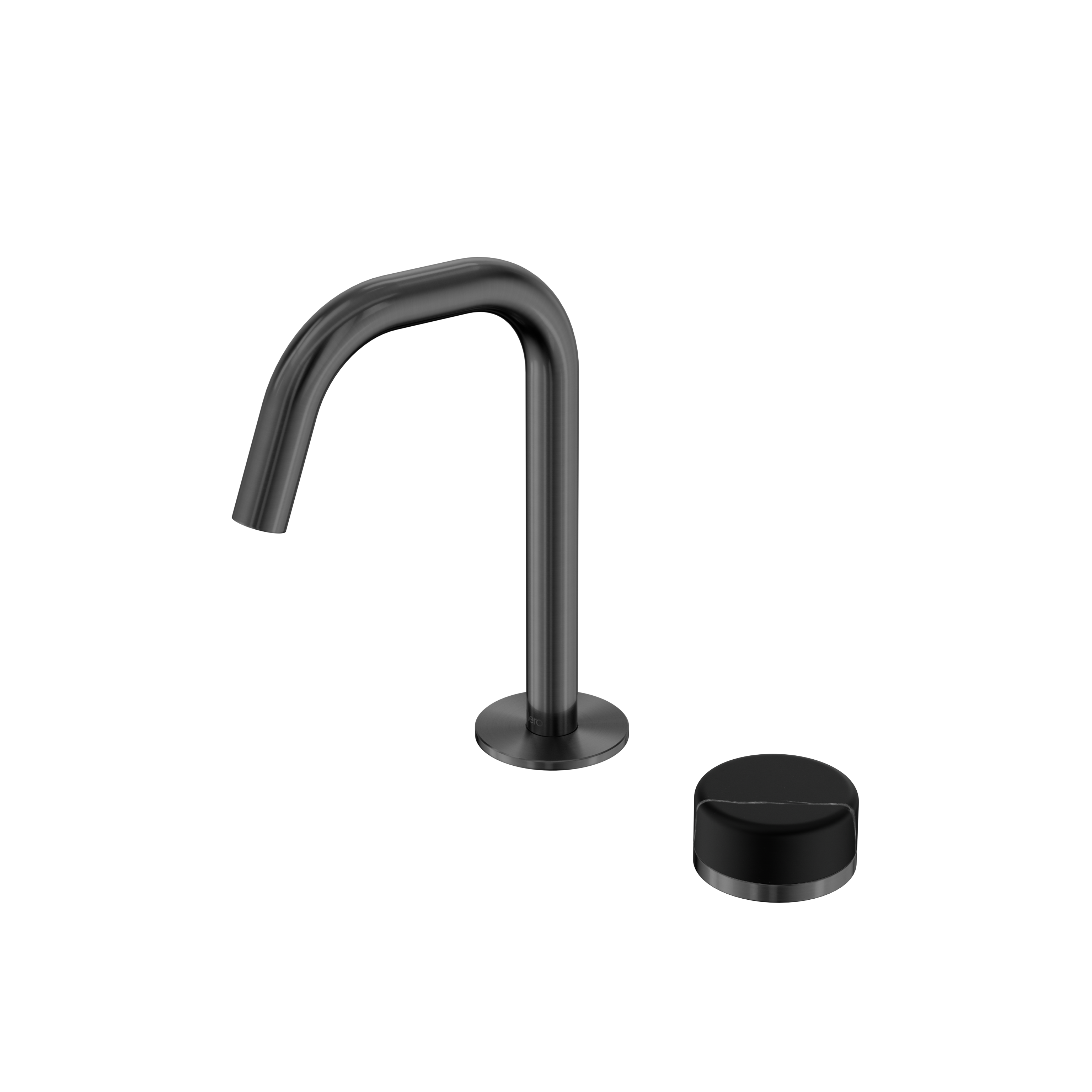 Nero Serenity Progressive Basin Mixer Edge Spout With Marquina Black Handle