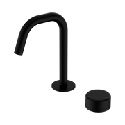 Nero Serenity Progressive Basin Mixer Edge Spout With Marquina Black Handle, Matte Black