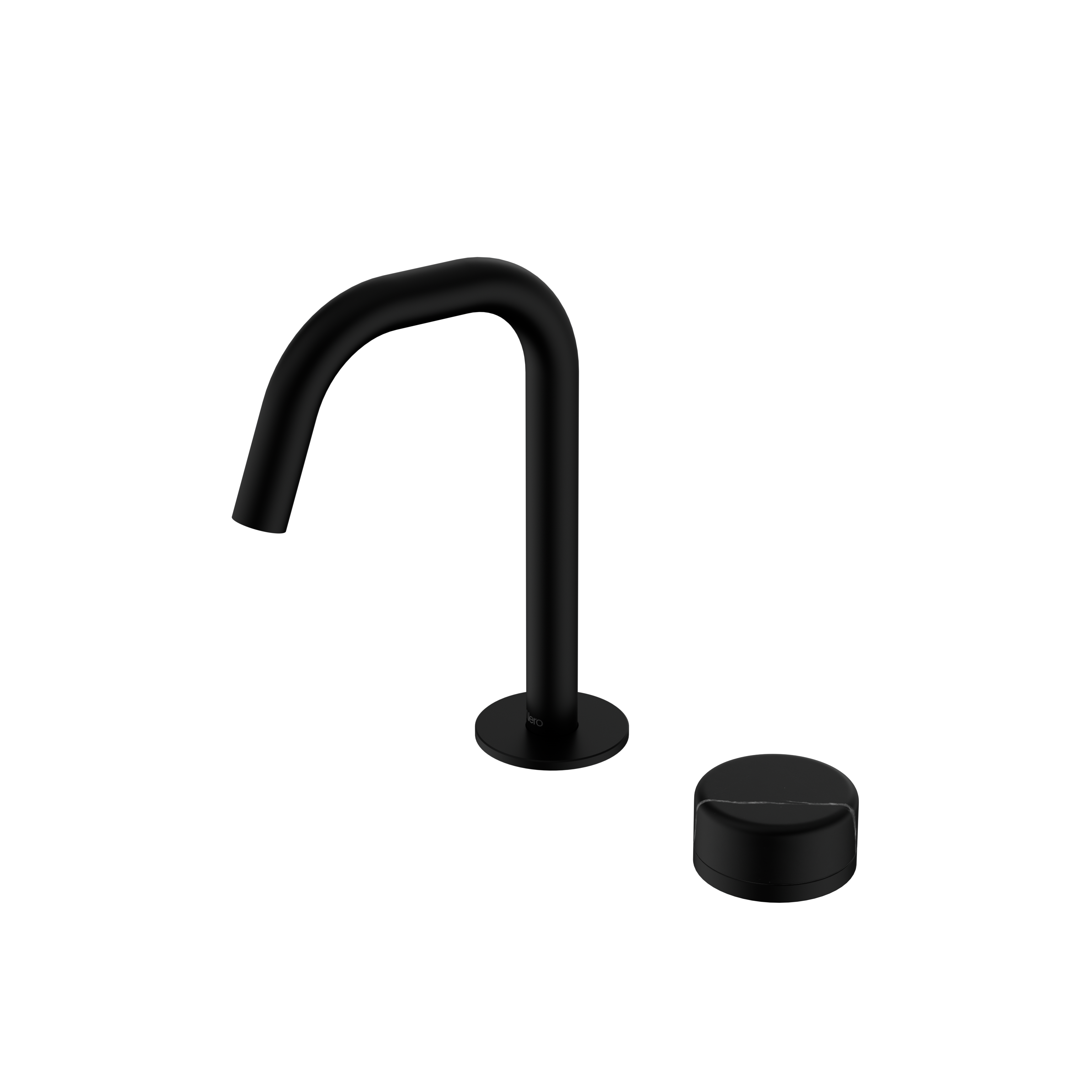 Nero Serenity Progressive Basin Mixer Edge Spout With Marquina Black Handle