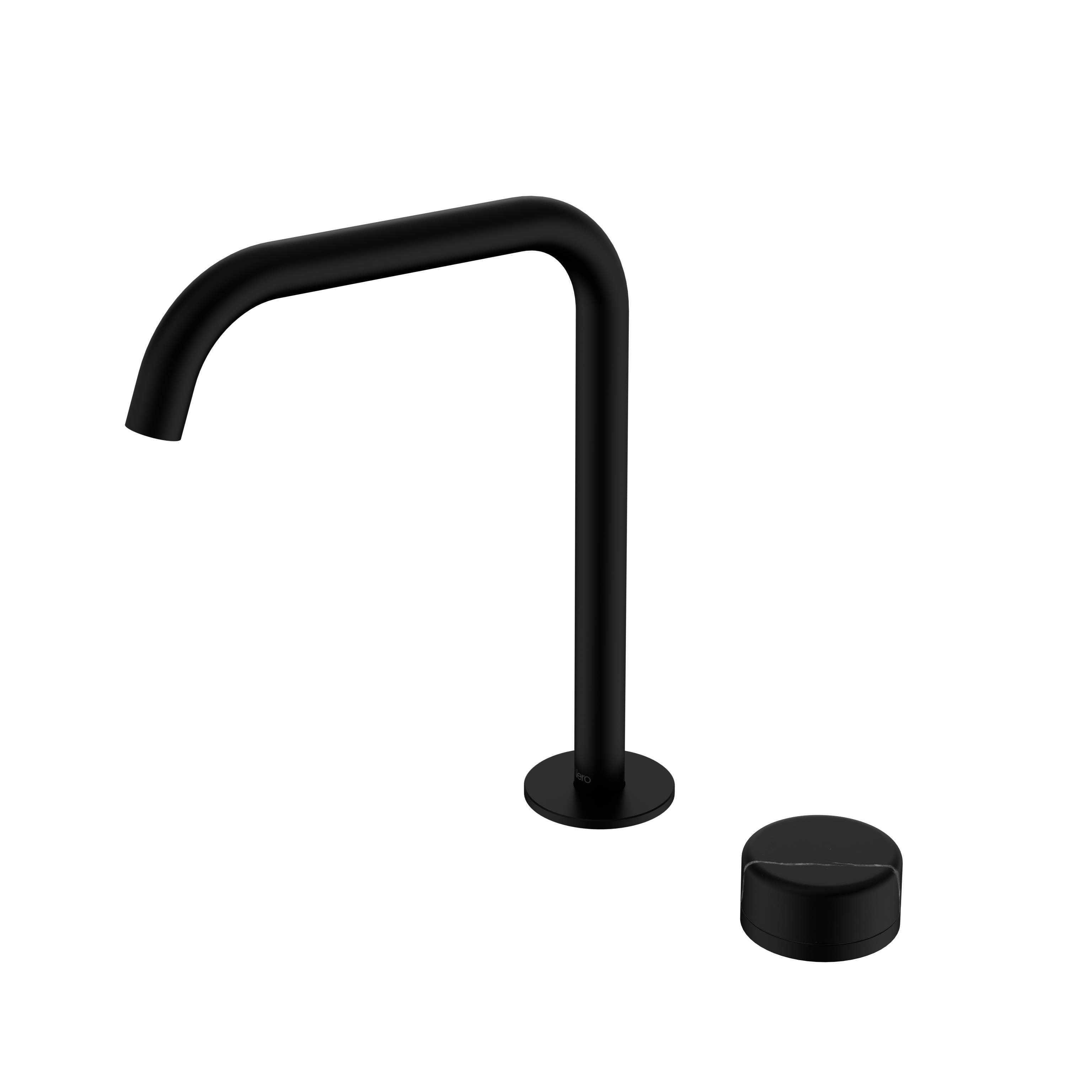 Nero Serenity Progressive Bath/Kitchen Mixer Edge Spout With Marquina Black Handle