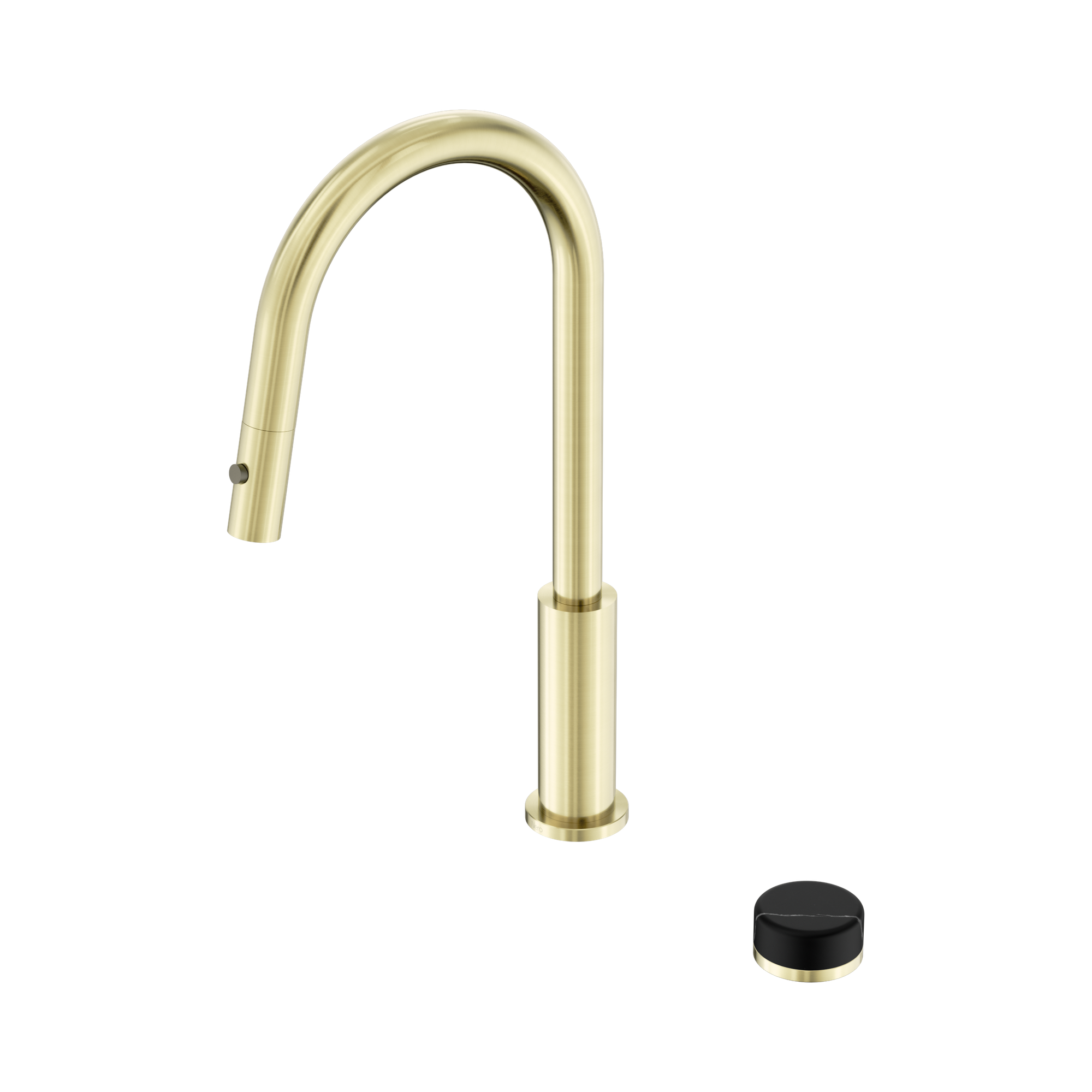Nero Serenity Progressive Pull Out kitchen Set With Marquina Black Handle, Brushed Gold