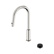 Nero Serenity Progressive Pull Out kitchen Set With Marquina Black Handle, Brushed Nickel