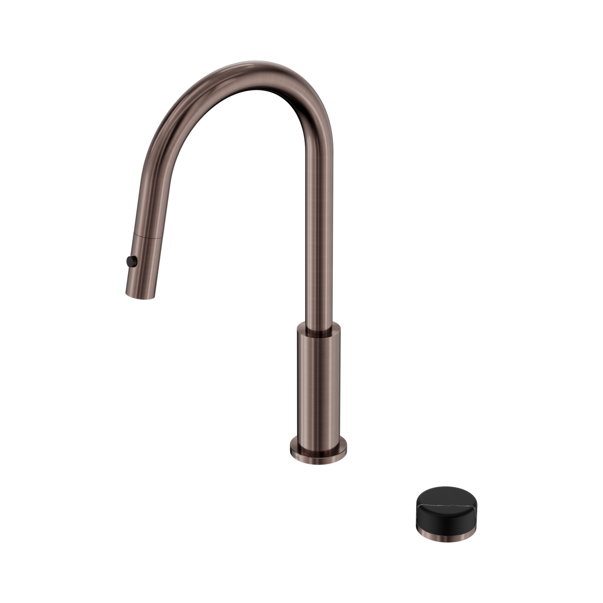 Nero Serenity Progressive Pull Out kitchen Set With Marquina Black Handle, Brushed Bronze