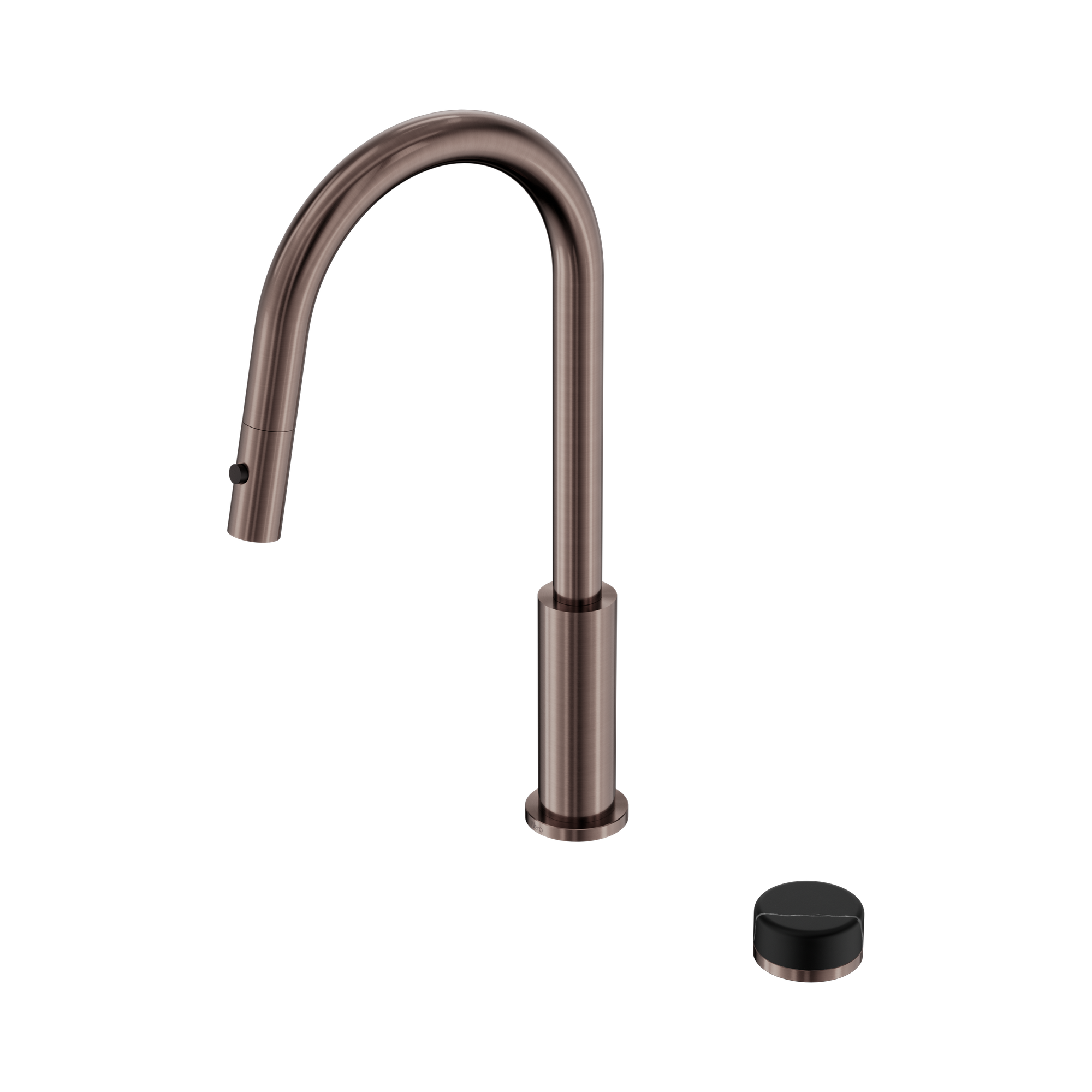 Nero Serenity Progressive Pull Out kitchen Set With Marquina Black Handle, Brushed Bronze