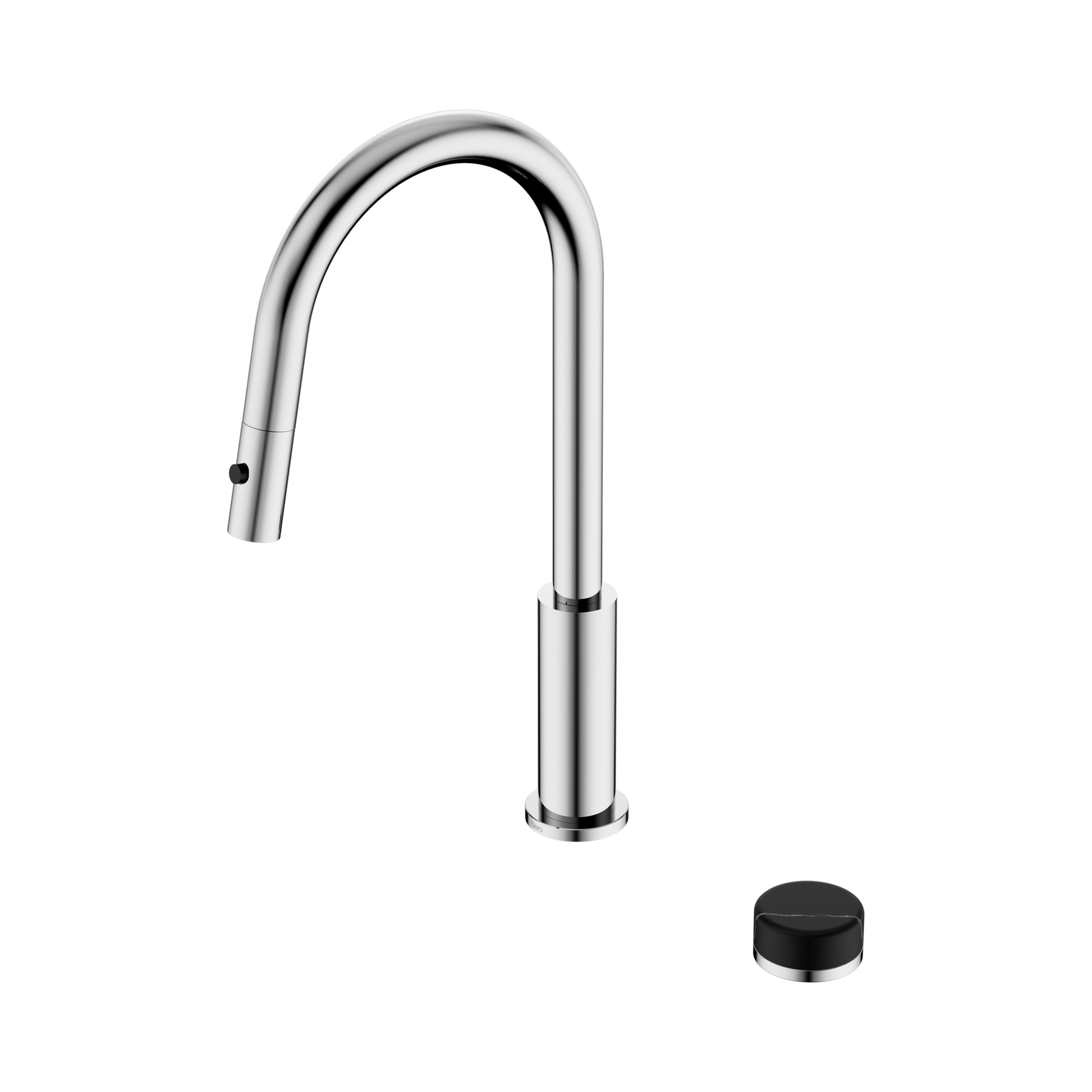 Nero Serenity Progressive Pull Out kitchen Set With Marquina Black Handle, Chrome