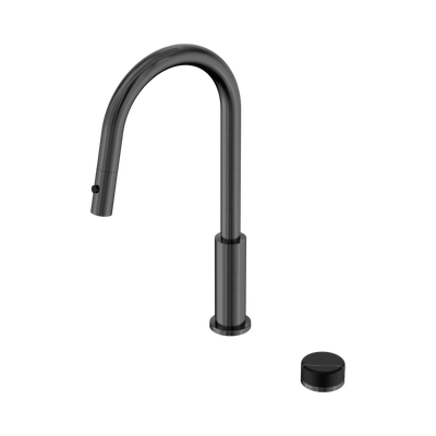 Nero Serenity Progressive Pull Out kitchen Set With Marquina Black Handle, Gun Metal