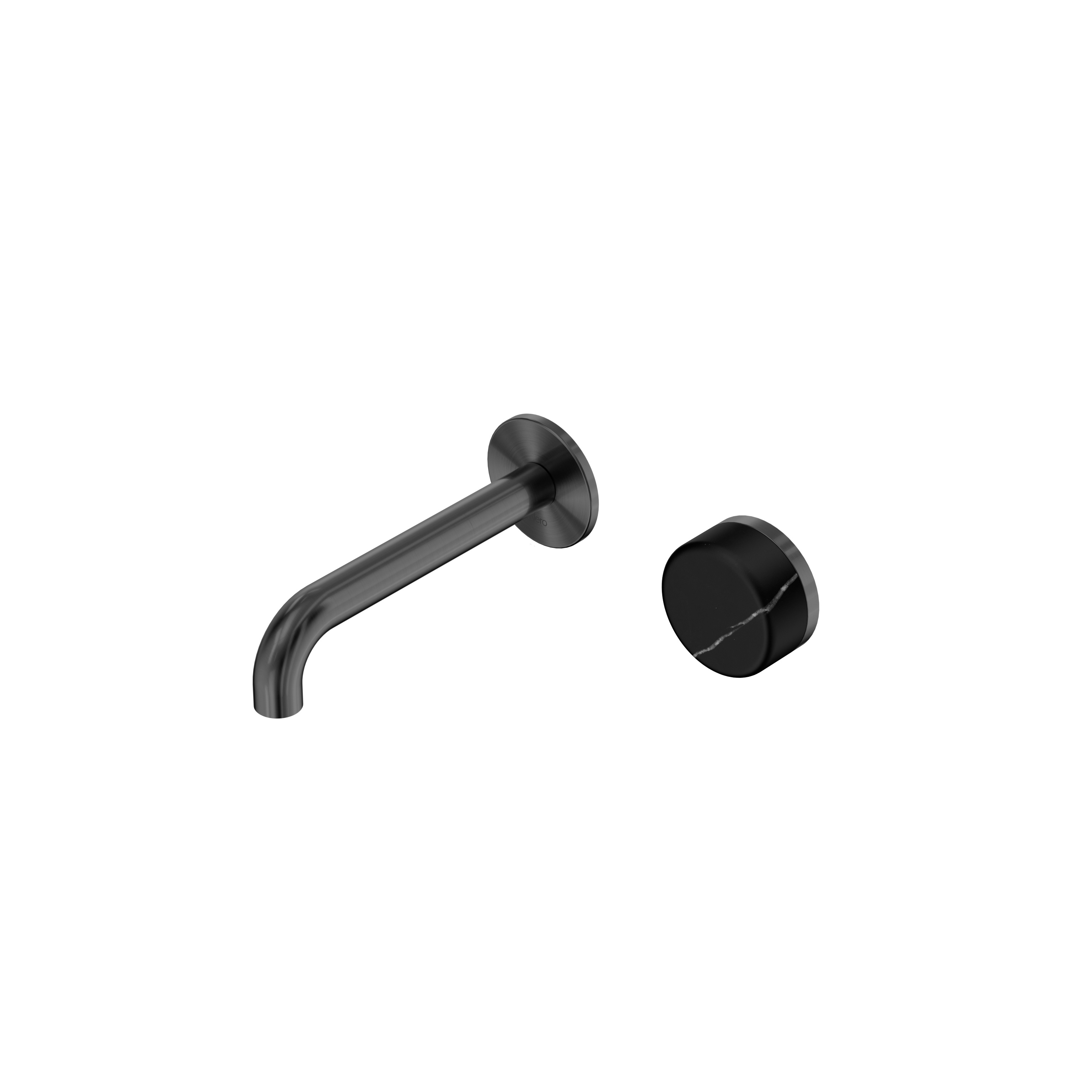 Nero Serenity Progressive Wall Basin Mixer Spout With Marquina Black Handle