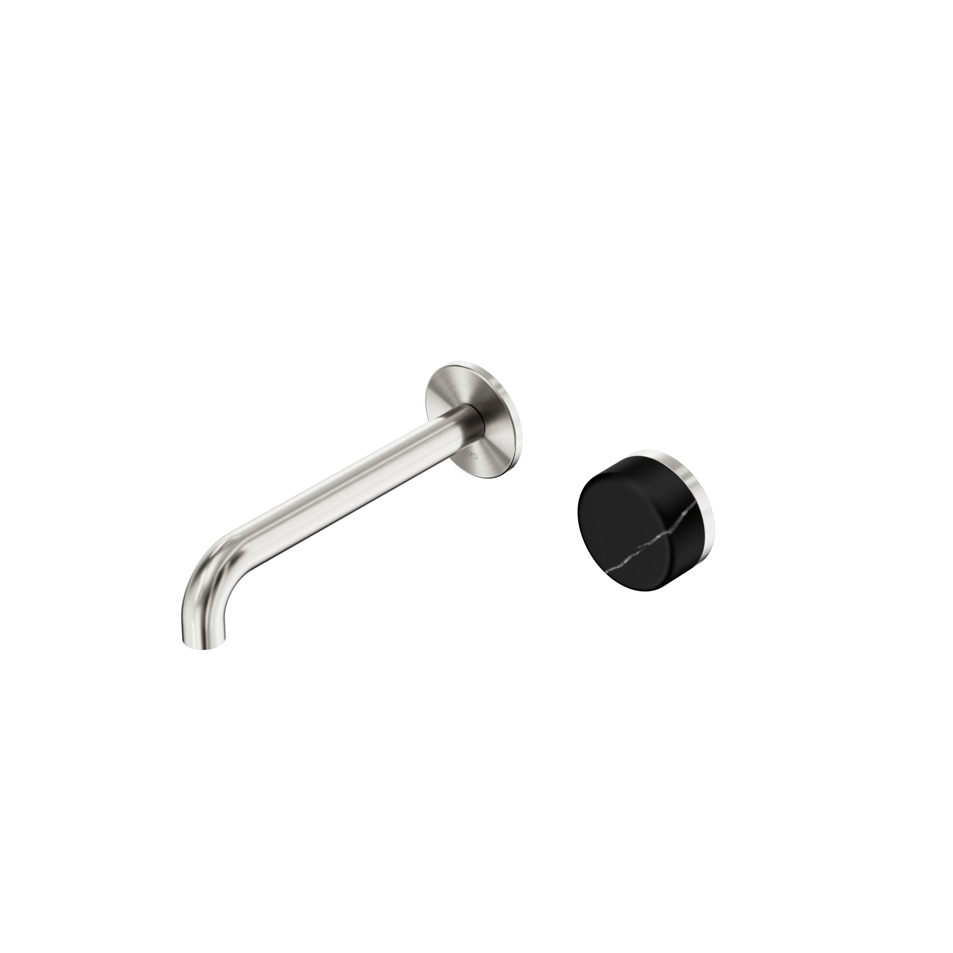 Nero Serenity Progressive Wall Basin Mixer Spout With Marquina Black Handle