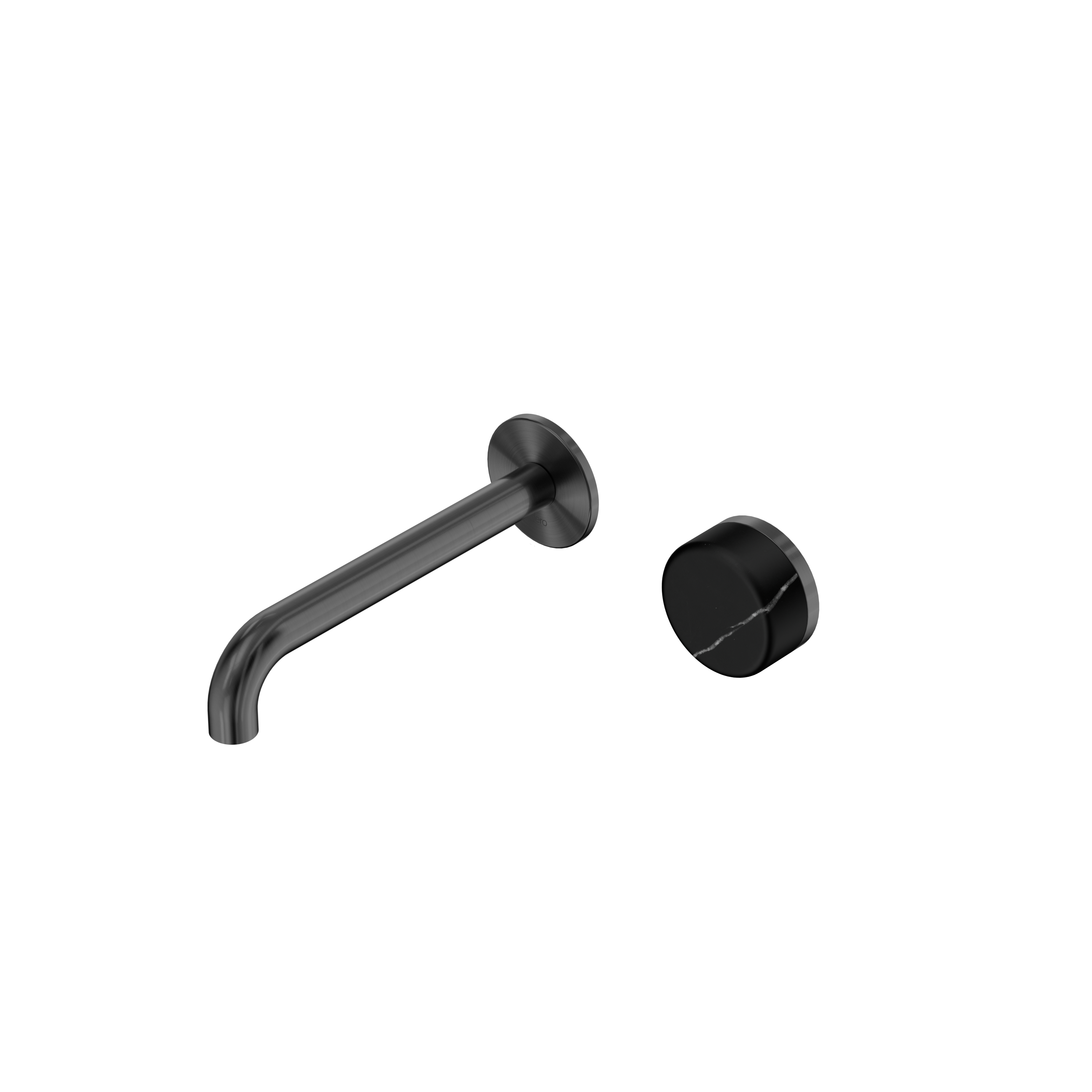 Nero Serenity Progressive Wall Basin Mixer Spout With Marquina Black Handle