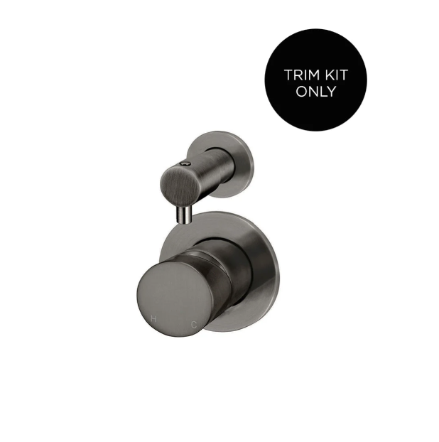 Meir Round Diverter Mixer Pinless Handle Finish Kit, Shadow