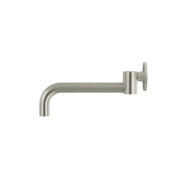 Meir Round Swivel Wall Spout, Brushed Nickel
