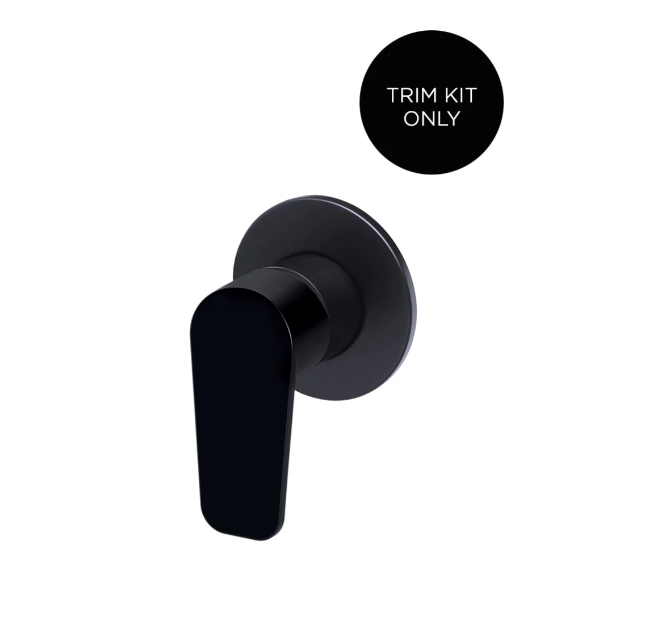 Meir Round Wall Mixer Paddle Handle Finish Kit, Matte Black