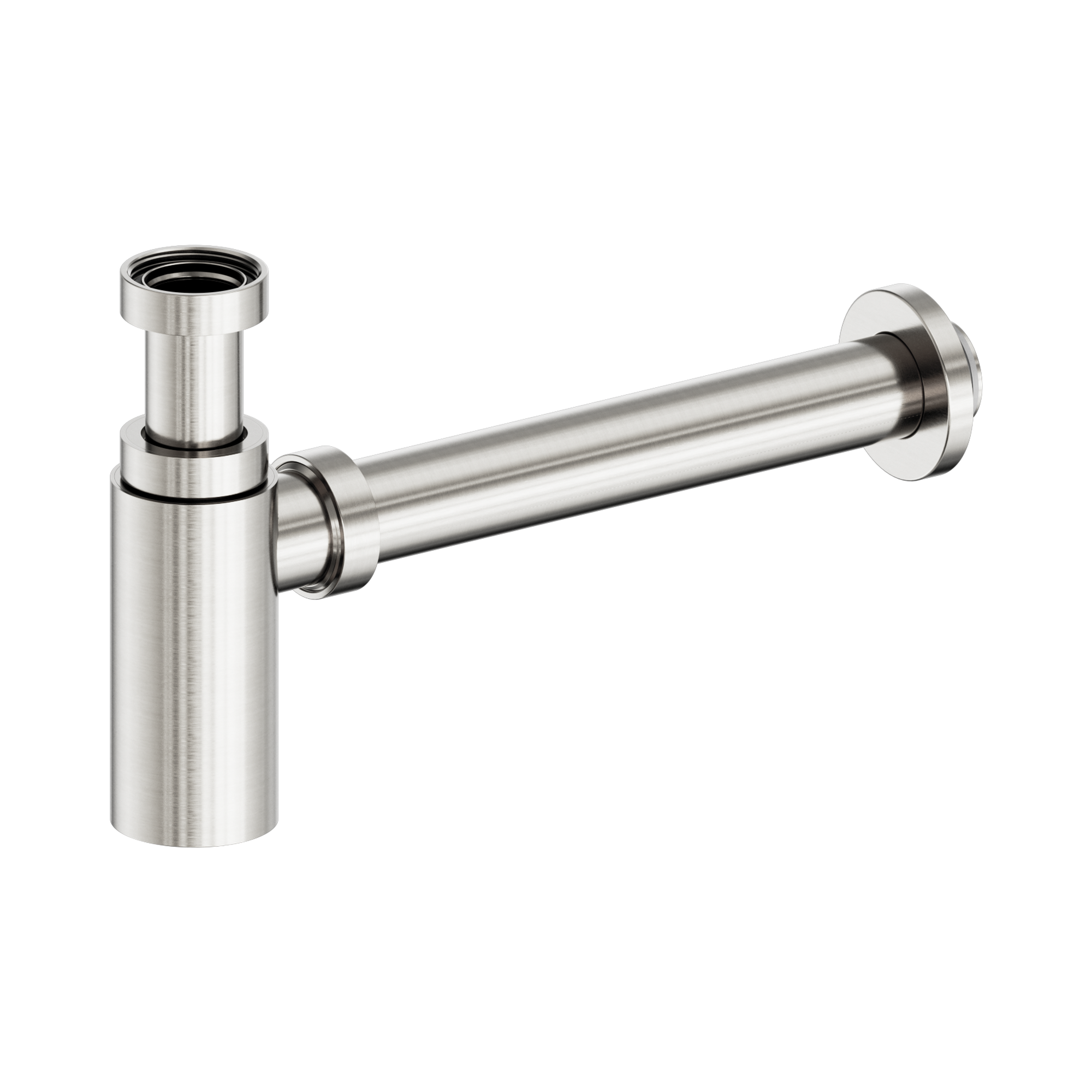Nero 40mm Round Bottle Trap II, Brushed Nickel