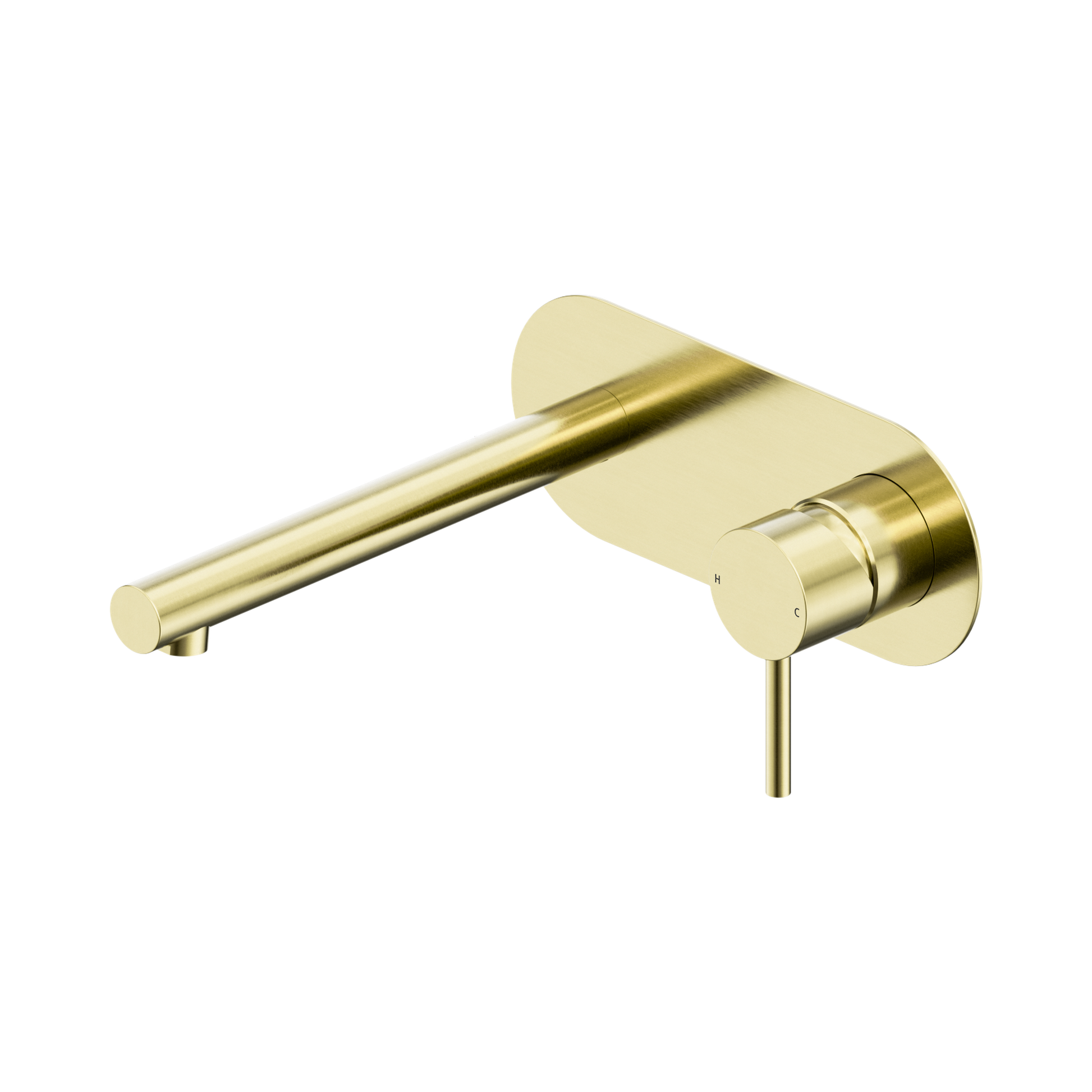 Nero Dolce II Wall Mixer Set, Brushed Gold