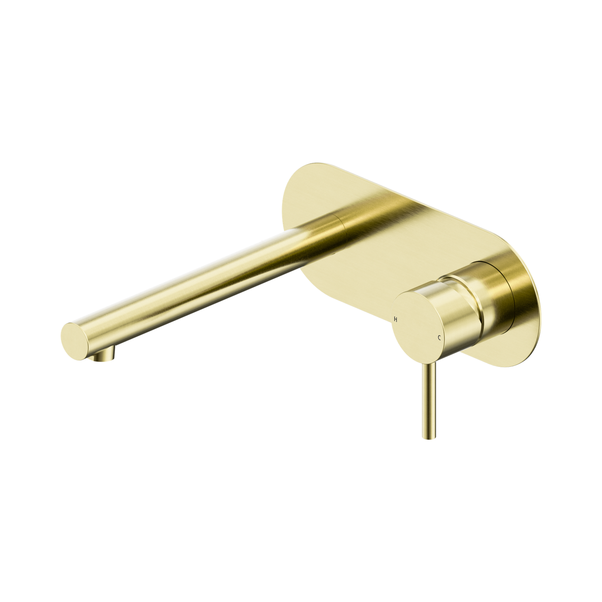 Nero Dolce II Wall Mixer Set, Brushed Gold