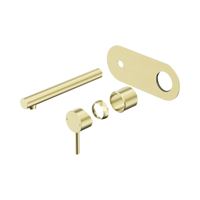 Nero Dolce II Wall Basin/Bath Mixer Trim Kits Only, Brushed Gold