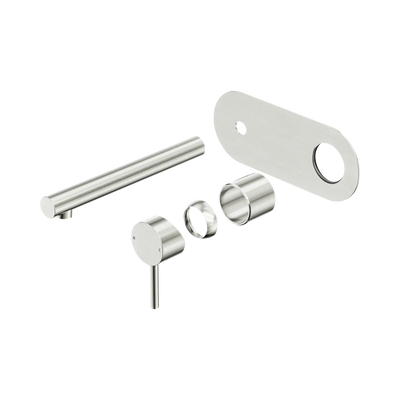 Nero Dolce II Wall Basin/Bath Mixer Trim Kits Only, Brushed Nickel