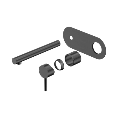 Nero Dolce II Wall Basin/Bath Mixer Trim Kits Only, Gun Metal