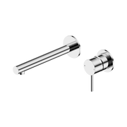 Nero Dolce II Wall Mixer Set Separate Back Plate, Chrome