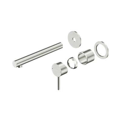 Nero Dolce II Wall Basin/Bath Mixer Separate Back Plate Trim Kits Only, Brushed Nickel