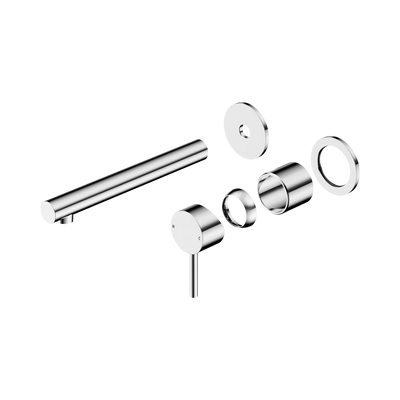 Nero Dolce II Wall Basin/Bath Mixer Separate Back Plate Trim Kits Only, Chrome