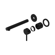Nero Dolce II Wall Mixer Set Separate Back Plate Trim Kits Only, Matte Black
