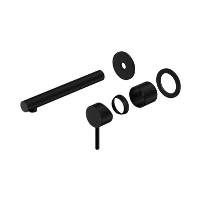 Nero Dolce II Wall Basin/Bath Mixer Separate Back Plate Trim Kits Only, Matte Black
