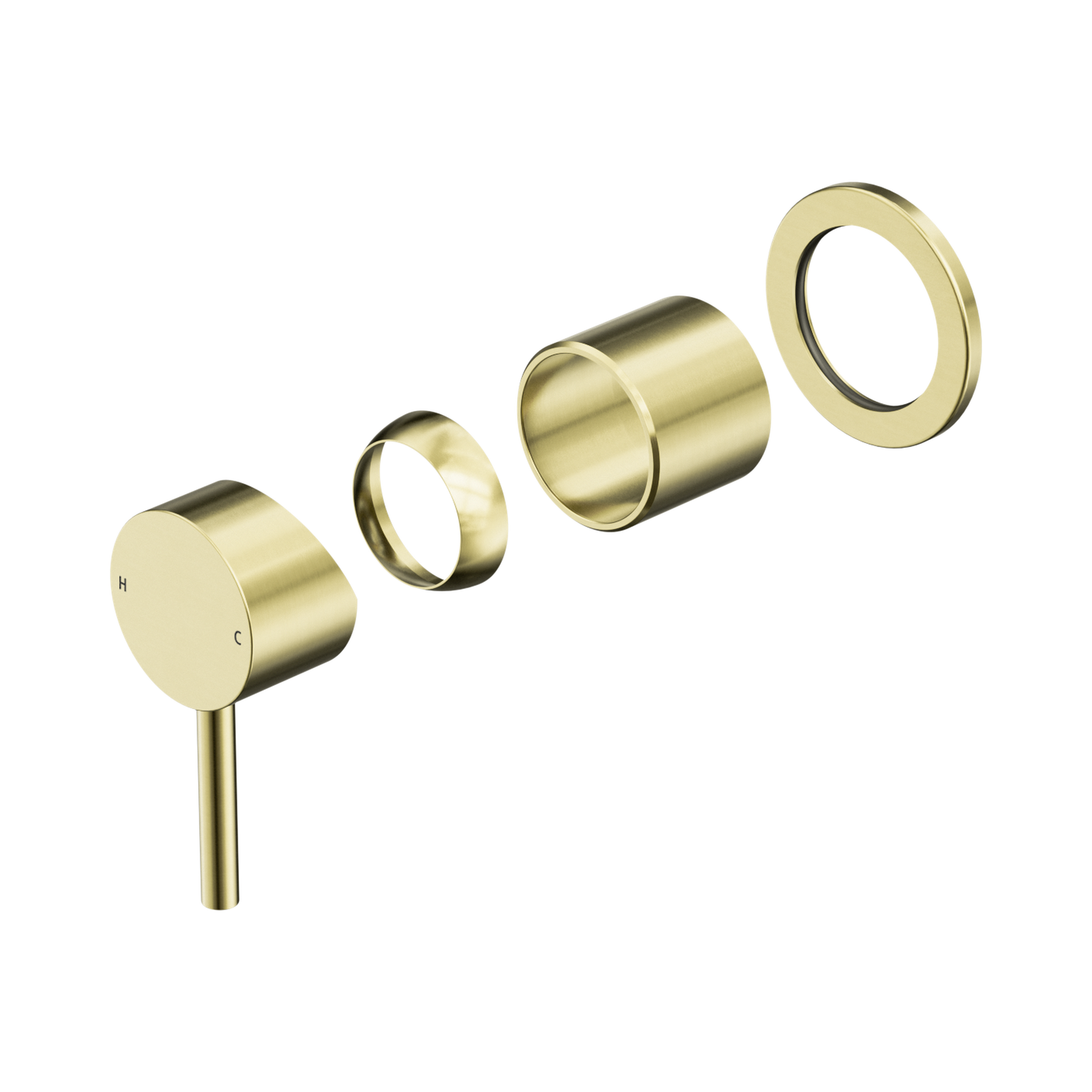 Nero Dolce II Wall/Shower Mixer Trim Kits Only, Brushed Gold