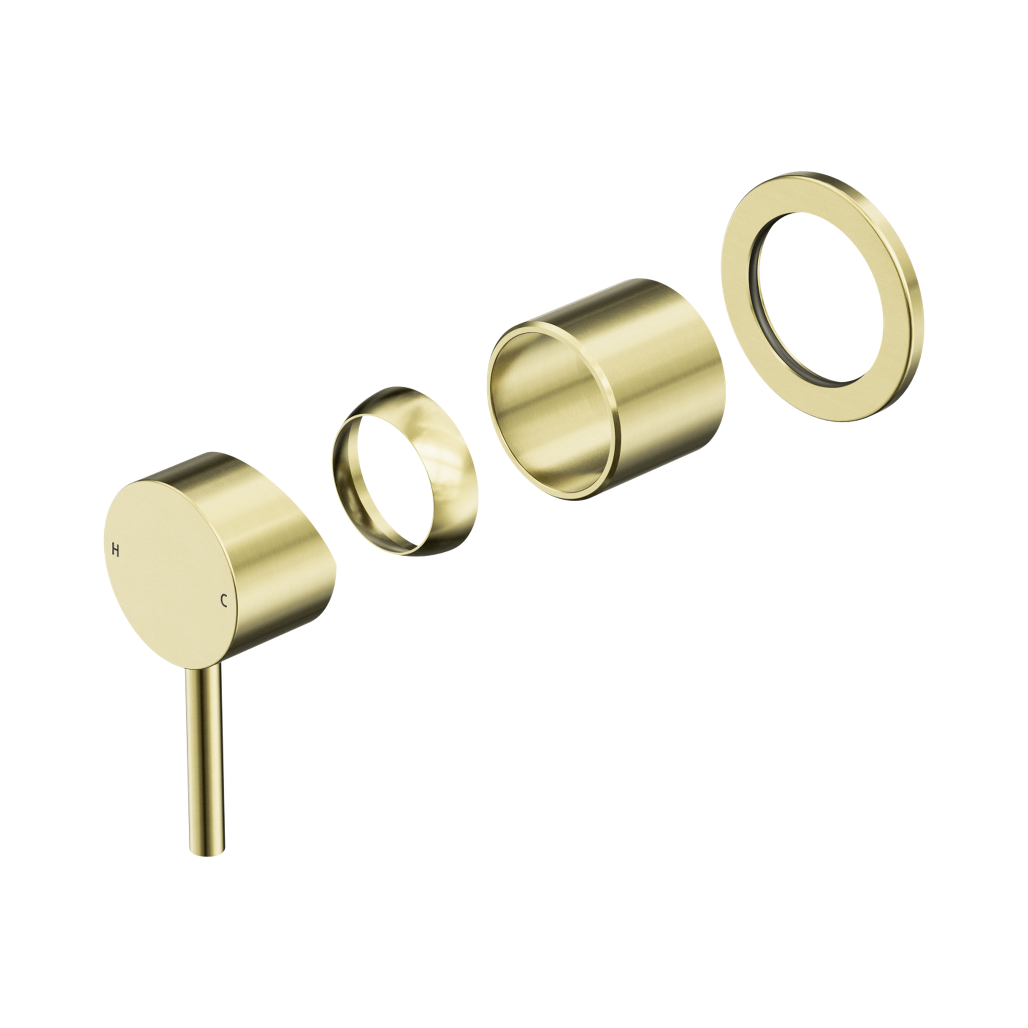 Nero Dolce II Wall/Shower Mixer Trim Kits Only, Brushed Gold