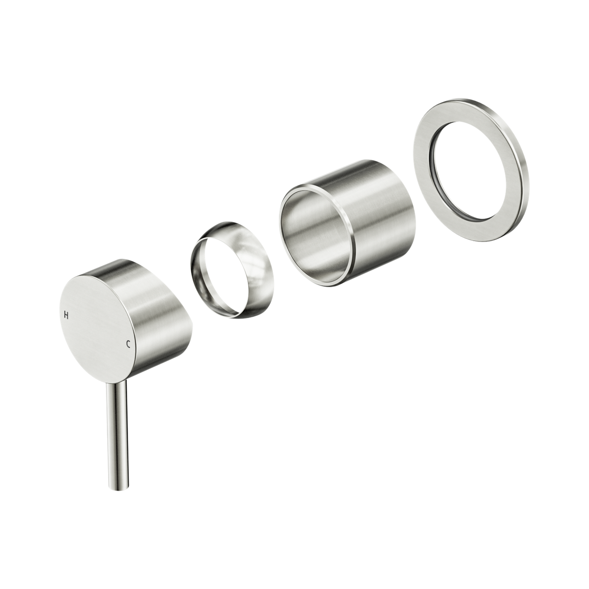 Nero Dolce II Wall/Shower Mixer Trim Kits Only, Brushed Nickel