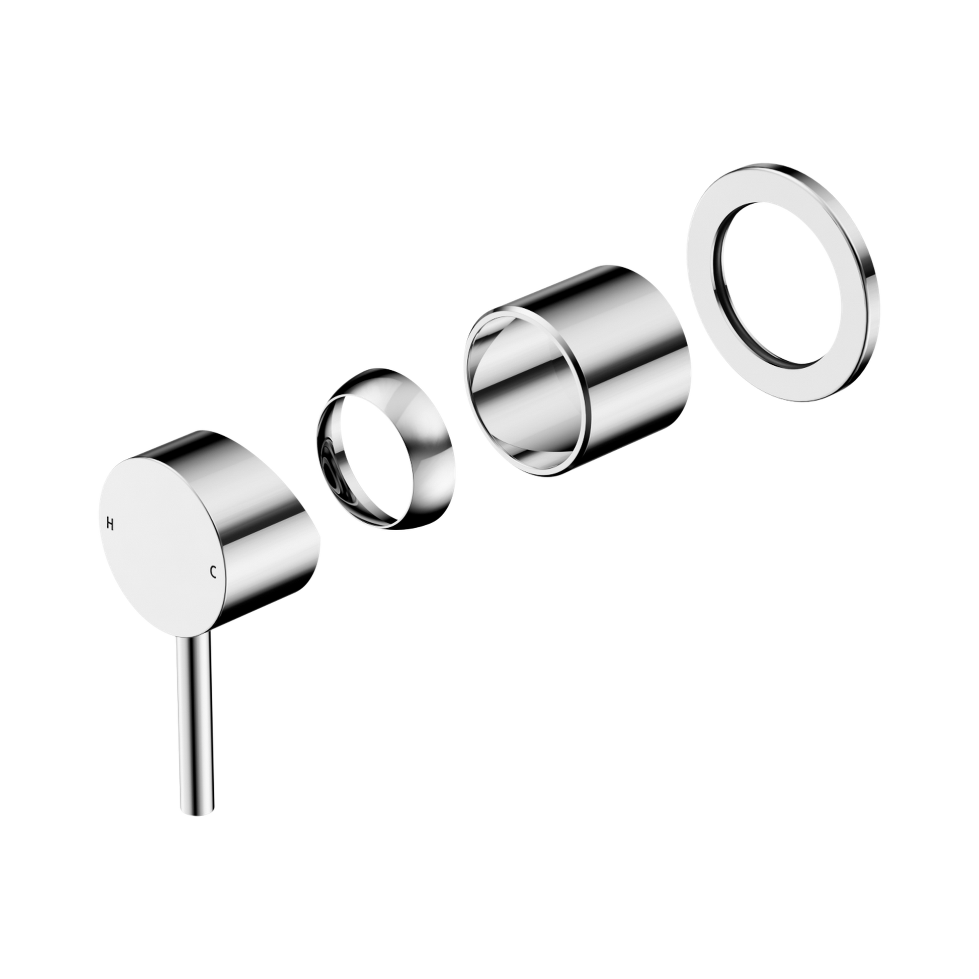 Nero Dolce II Wall/Shower Mixer Trim Kits Only, Chrome