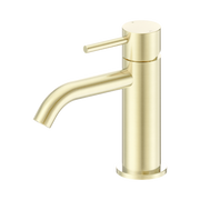 Nero Dolce II Basin Mixer Curved Spout, Brushed Gold