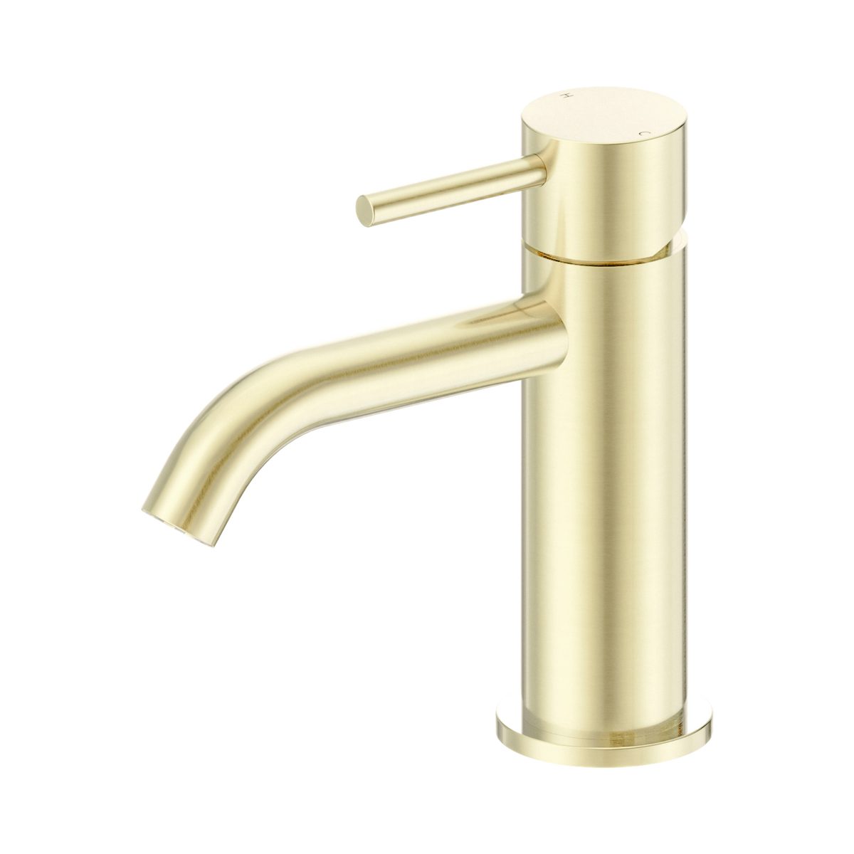 Nero Dolce II Basin Mixer Curved Spout, Brushed Gold