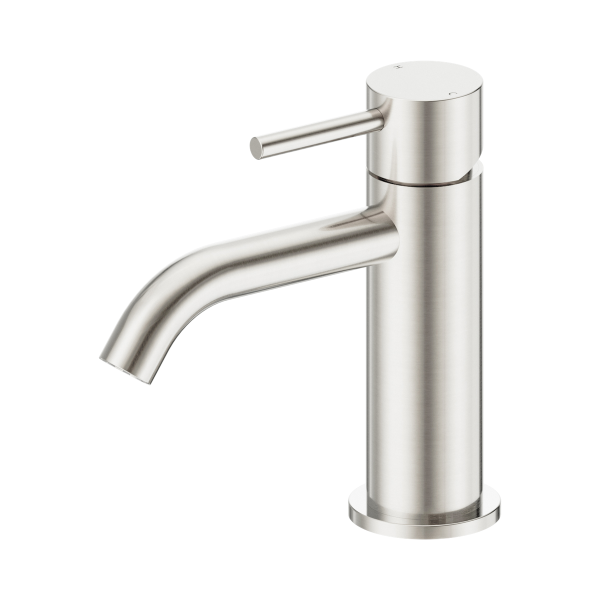 Nero Dolce II Basin Mixer Curved Spout, Brushed Nickel