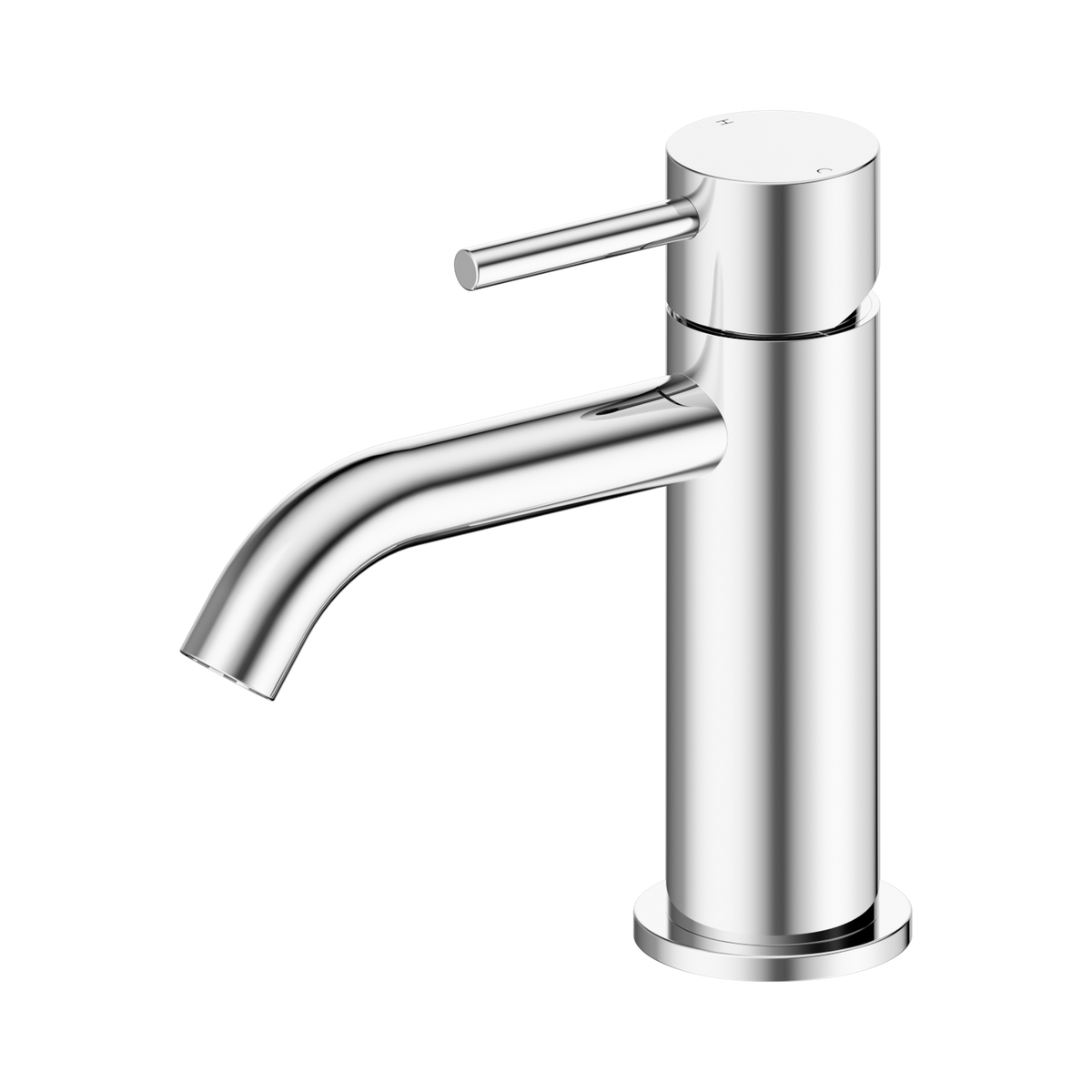 Nero Dolce II Basin Mixer Curved Spout, Chrome
