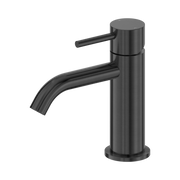Nero Dolce II Basin Mixer Curved Spout, Gun Metal