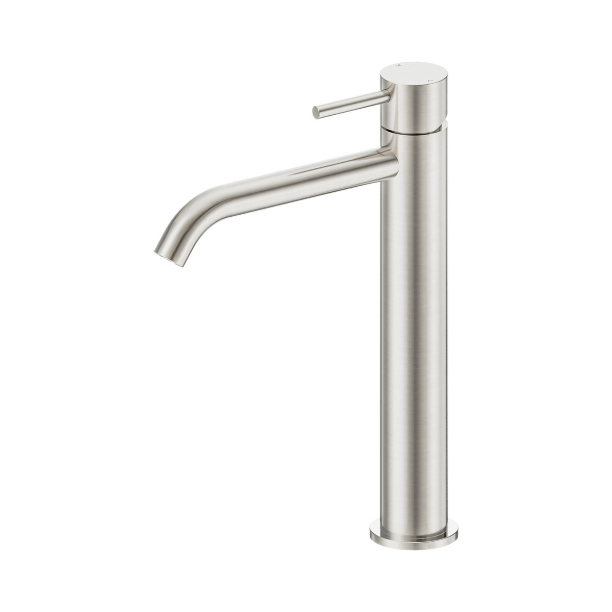 Nero Dolce II Tall Basin Mixer Curved Spout, Brushed Nickel