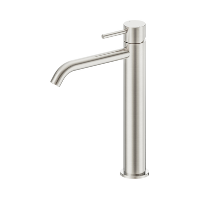 Nero Dolce II Tall Basin Mixer Curved Spout, Brushed Nickel