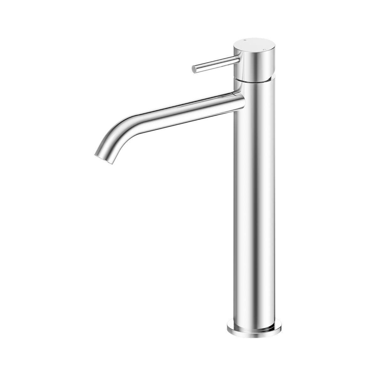 Nero Dolce II Tall Basin Mixer Curved Spout, Chrome