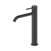 Nero Dolce II Tall Basin Mixer Curved Spout, Gun Metal