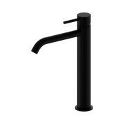 Nero Dolce II Tall Basin Mixer Curved Spout, Matte Black