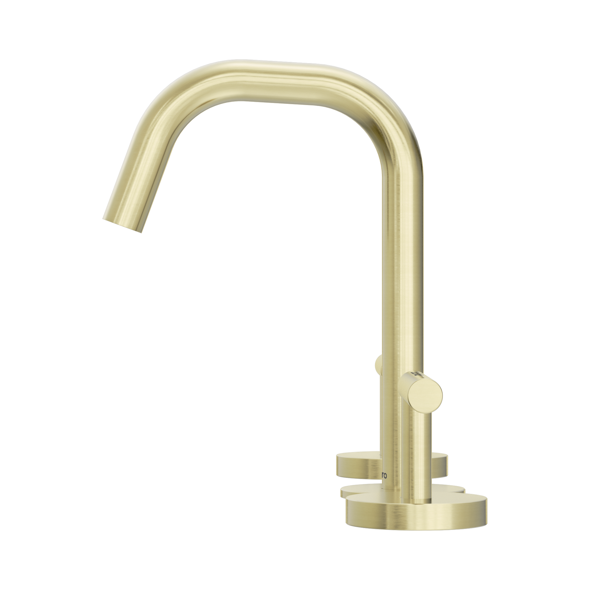 Nero Mecca Lever Basin Set Edge Spout, Brushed Gold
