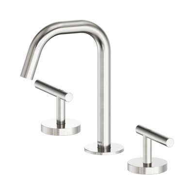 Nero Mecca Lever Basin Set Edge Spout, Brushed Nickel