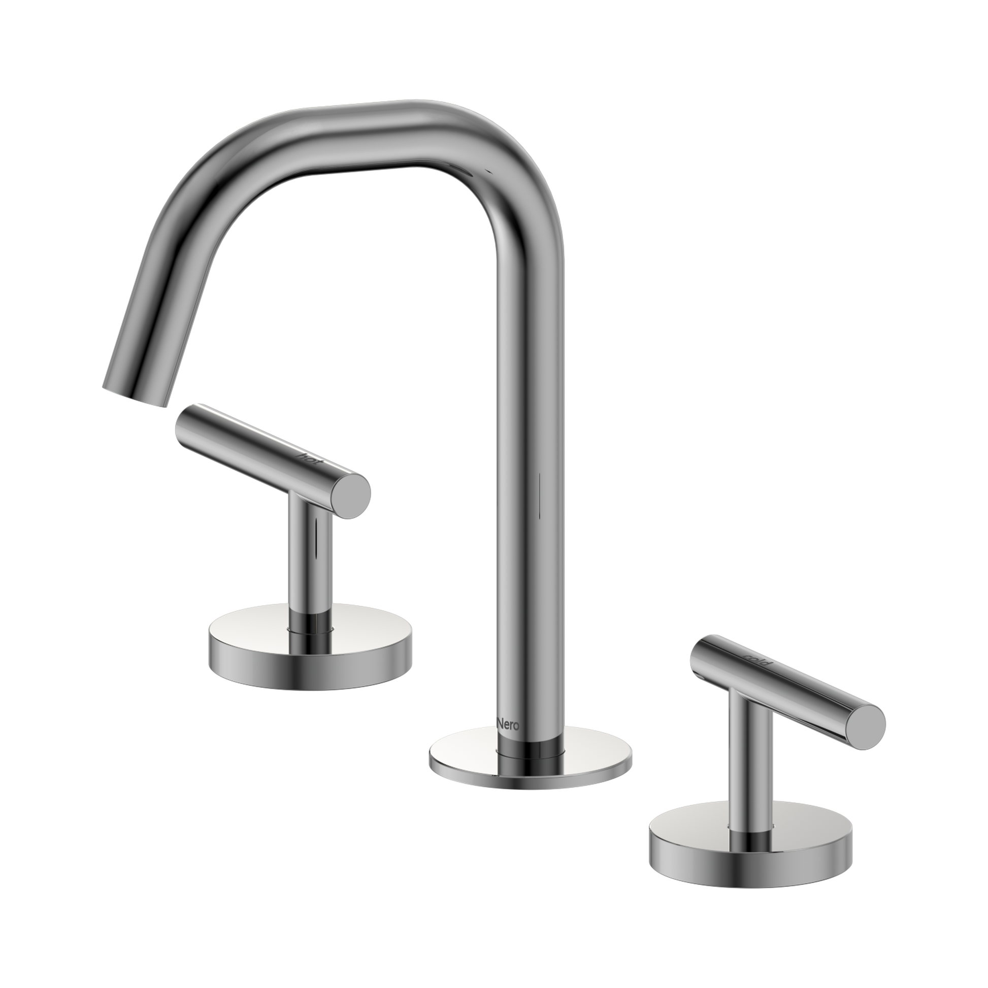 Nero Mecca Lever Basin Set Edge Spout, Chrome