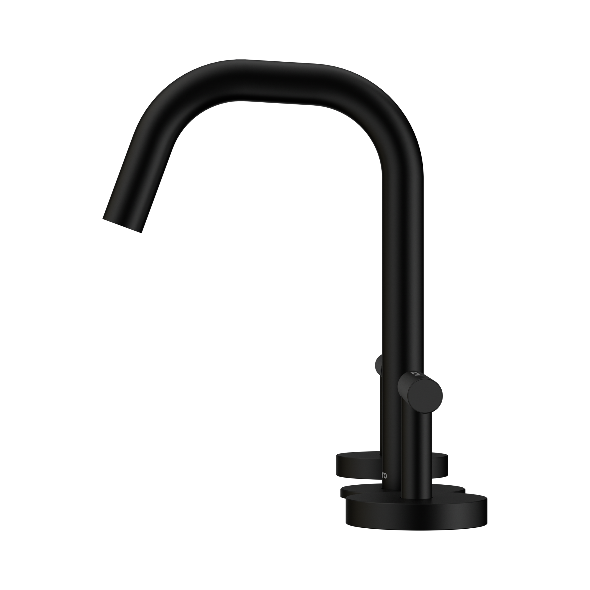 Nero Mecca Lever Basin Set Edge Spout, Matte Black