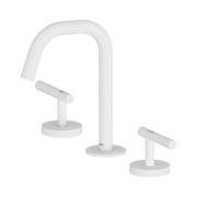 Nero Mecca Lever Basin Set Edge Spout, Matte White