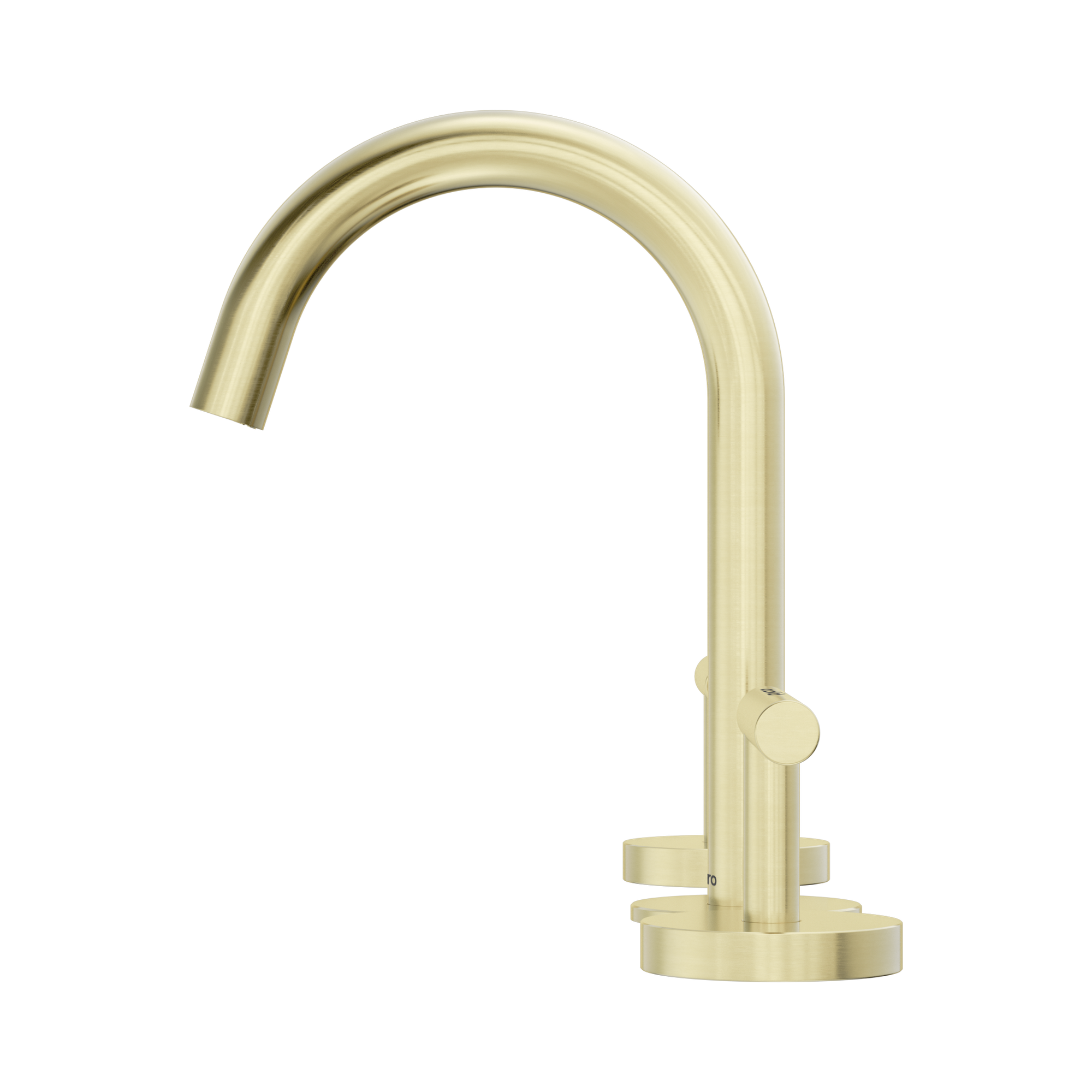 Nero Mecca Lever Basin Set Arc Spout, Brushed Gold