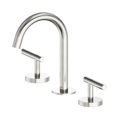 Nero Mecca Lever Basin Set Arc Spout, Brushed Nickel