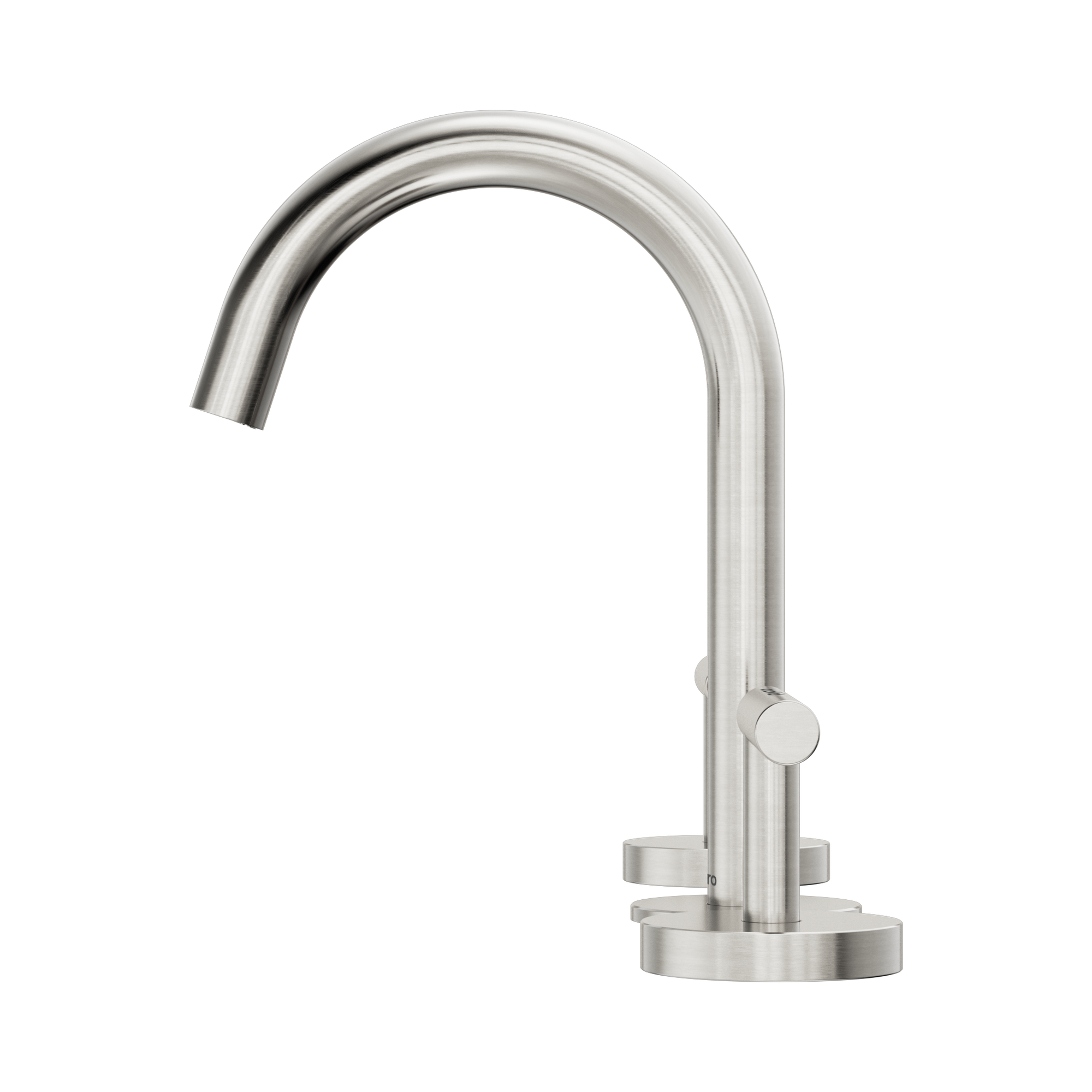 Nero Mecca Lever Basin Set Arc Spout, Brushed Nickel