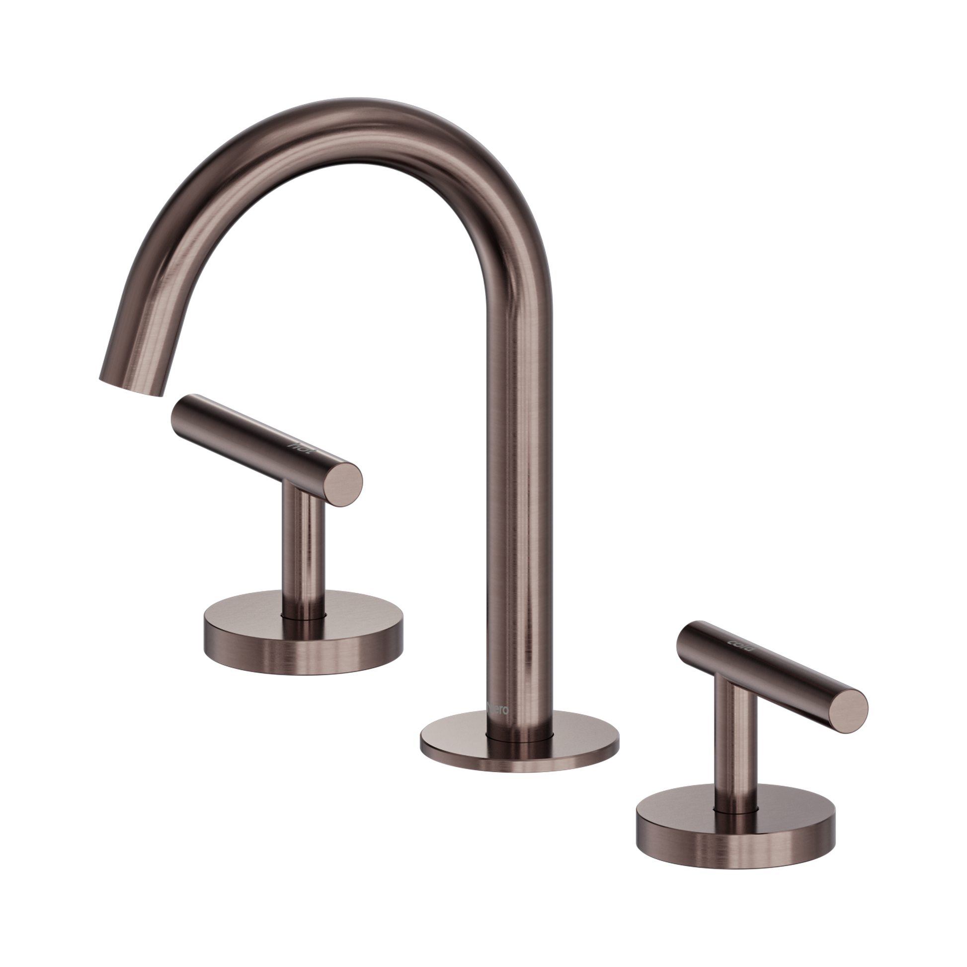 Nero Mecca Lever Basin Set Arc Spout, Brushed Bronze